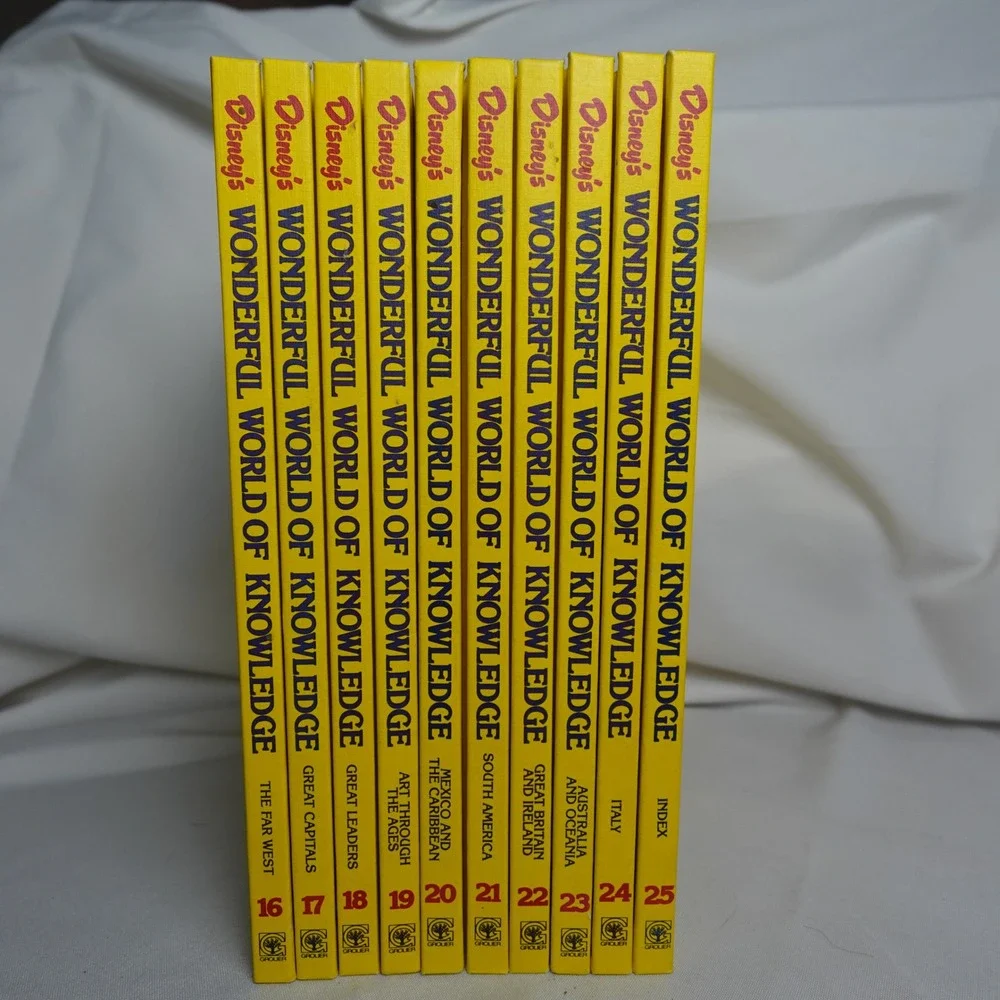 Disney's Wonderful World of Knowledge Complete 1-25 + 1987-1992 Yearbooks